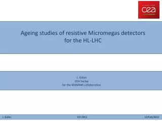 Ageing studies of resistive Micromegas detectors for the HL-LHC