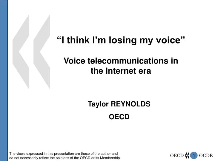 i think i m losing my voice voice telecommunications in the internet era
