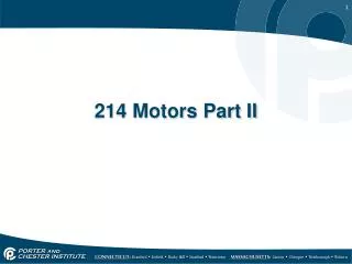 214 Motors Part II