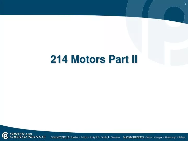 214 motors part ii
