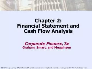 Chapter 2: Financial Statement and Cash Flow Analysis