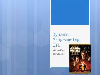 dynamic programming iii