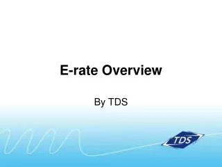 E-rate Overview