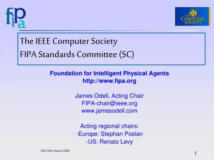 the ieee computer society fipa standards committee sc