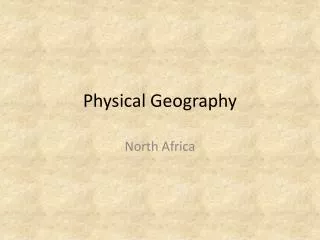physical geography