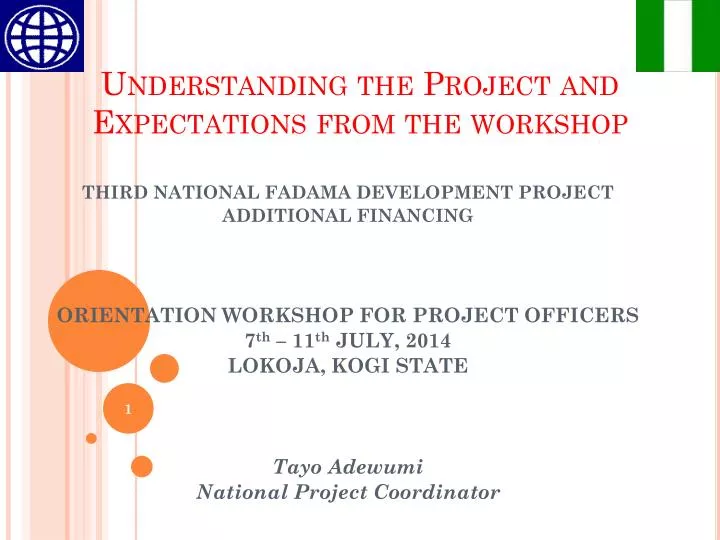 understanding the project and expectations from the workshop
