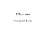 Il Settecento - slide 1