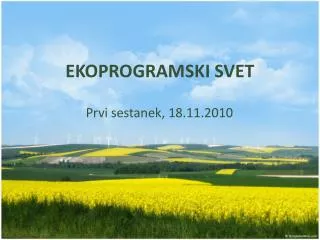ekoprogramski svet