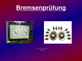 bremsenpr fung