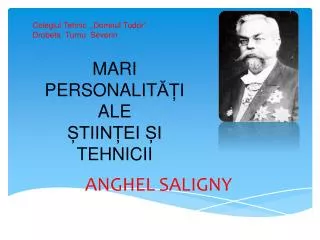 anghel saligny