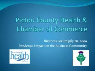 Pictou County Health &amp; Chamber of Commerce