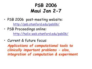 PSB 2006 Maui Jan 2-7