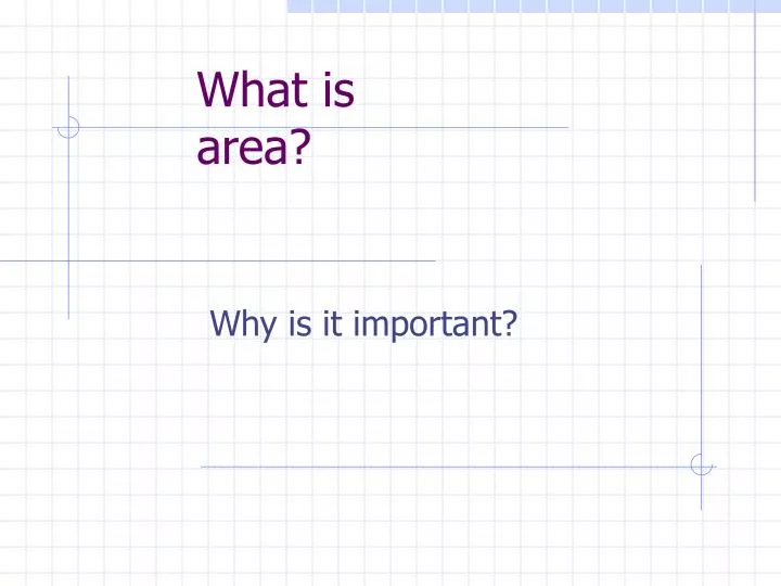 what is area
