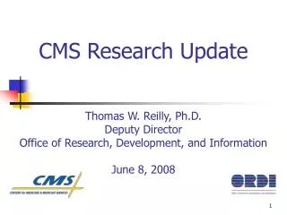 CMS Research Update