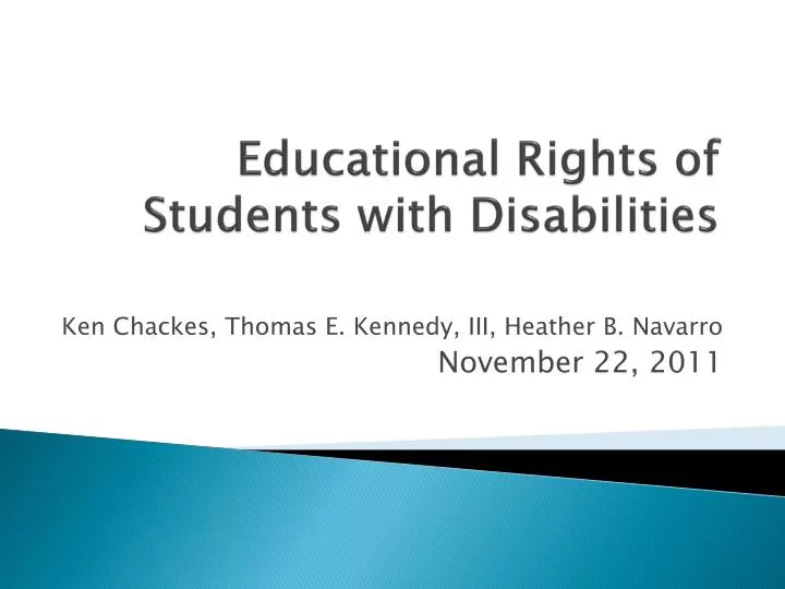 educational rights of students with disabilities