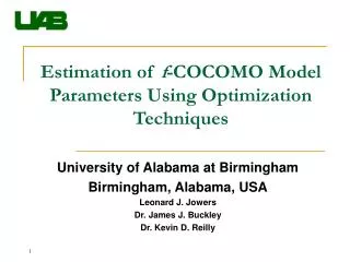 Estimation of f -COCOMO Model Parameters Using Optimization Techniques