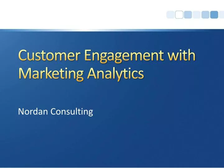 customer engagement with marketing analytics