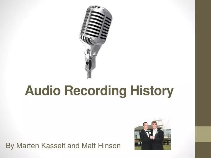 audio recording history