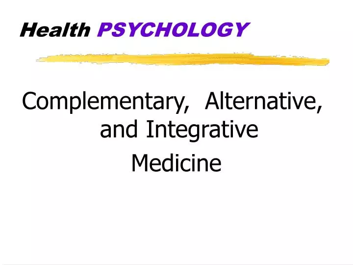 health psychology