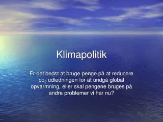 klimapolitik