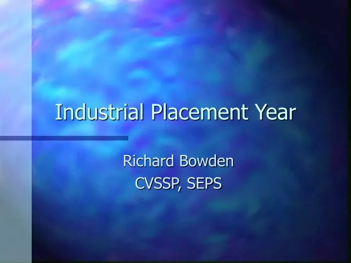 industrial placement year
