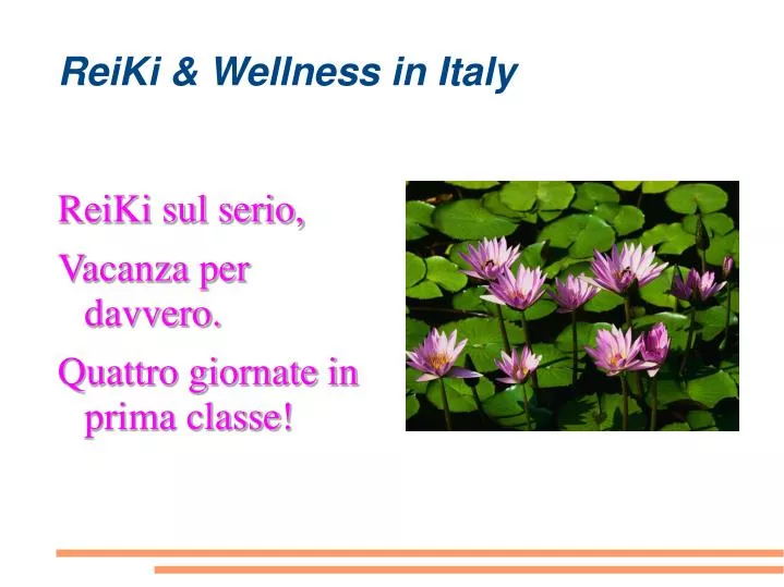 reiki wellness in italy