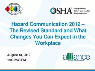 August 13, 2012 1:00-2:30 PM