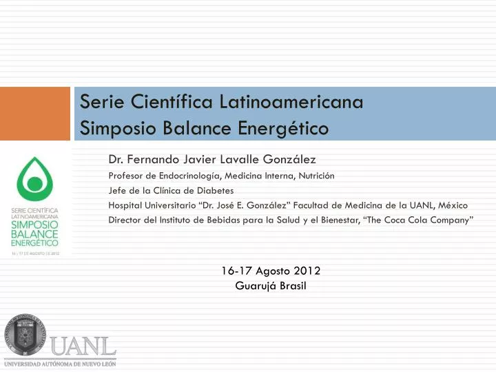 serie cient fica latinoamericana simposio balance energ tico