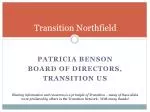 Transition Northfield - slide 1
