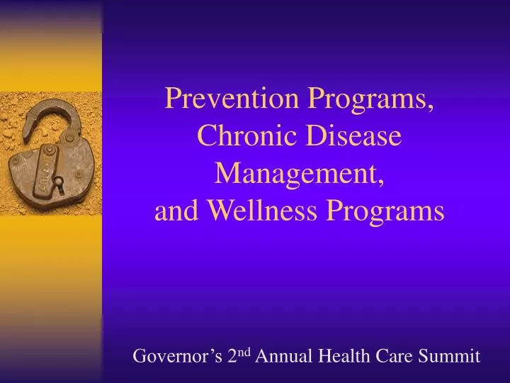 prevention programs chronic disease management and wellness programs