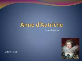 anne d autriche