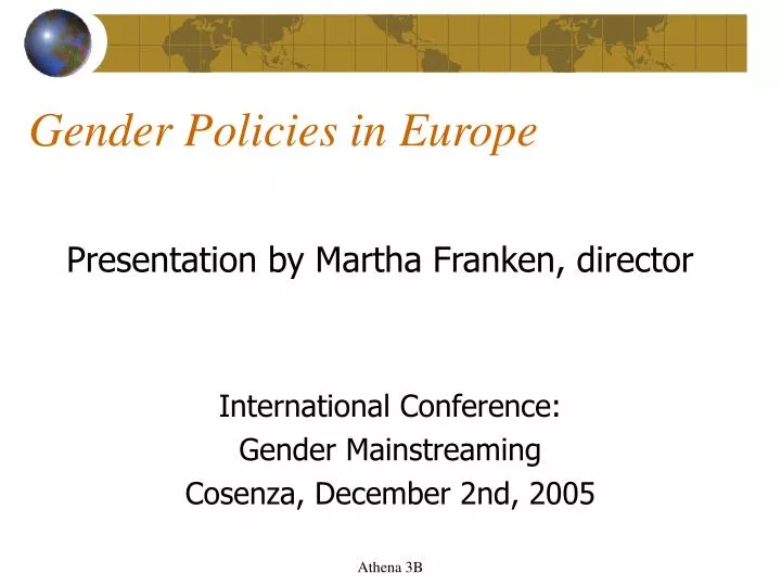 gender policies in europe