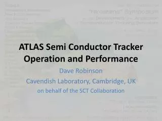 ATLAS Semi Conductor Tracker Operation and Performance