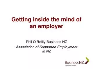 Getting inside the mind of an employer