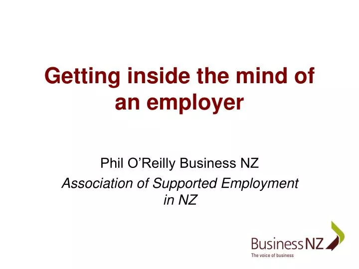getting inside the mind of an employer