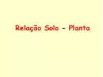 Relação Solo - Planta - slide 1