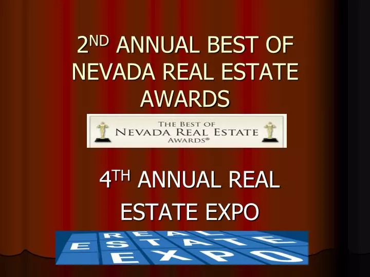 2 nd annual best of nevada real estate awards