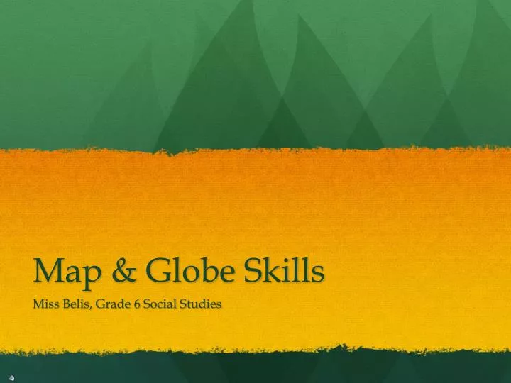 map globe skills
