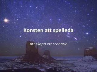 konsten att spelleda
