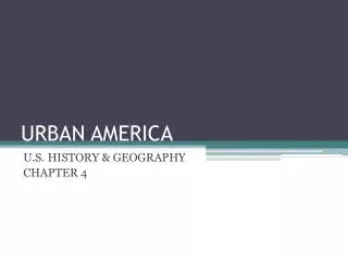 URBAN AMERICA