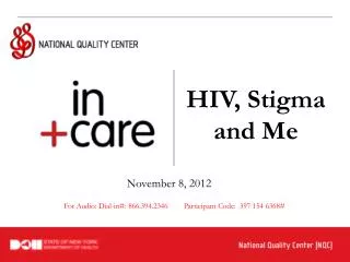 HIV, Stigma and Me