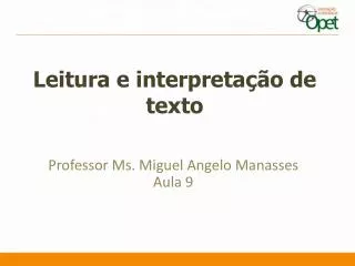 leitura e interpreta o de texto