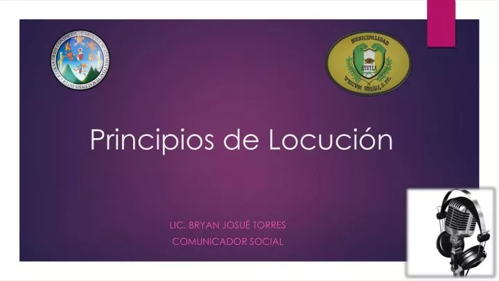 principios de locuci n