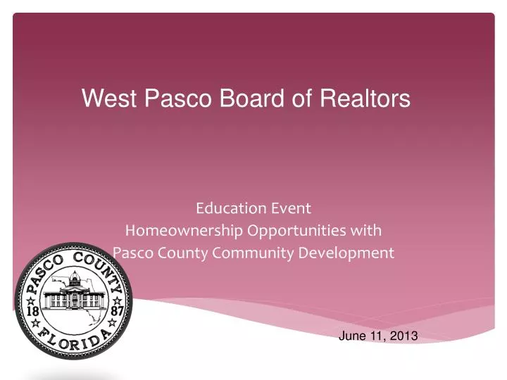 education event homeownership opportunities with pasco county community development