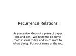 Understanding Recurrence Relations and Big O Notation in Recursive Functions - slide 1