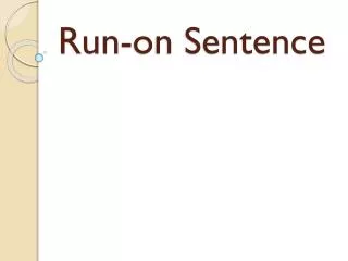 run on sentence