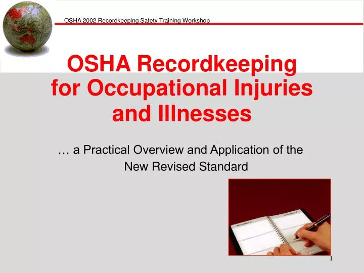 osha recordkeeping for occupational injuries and illnesses