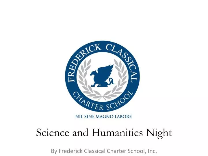 science and humanities night