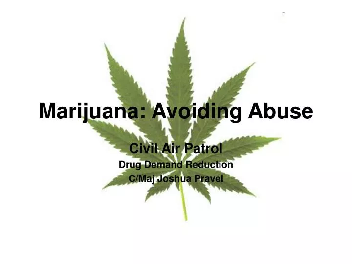 marijuana avoiding abuse