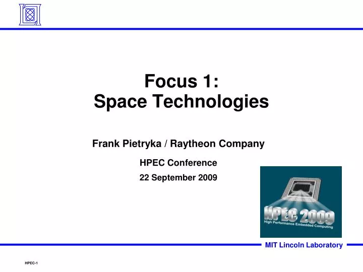 focus 1 space technologies